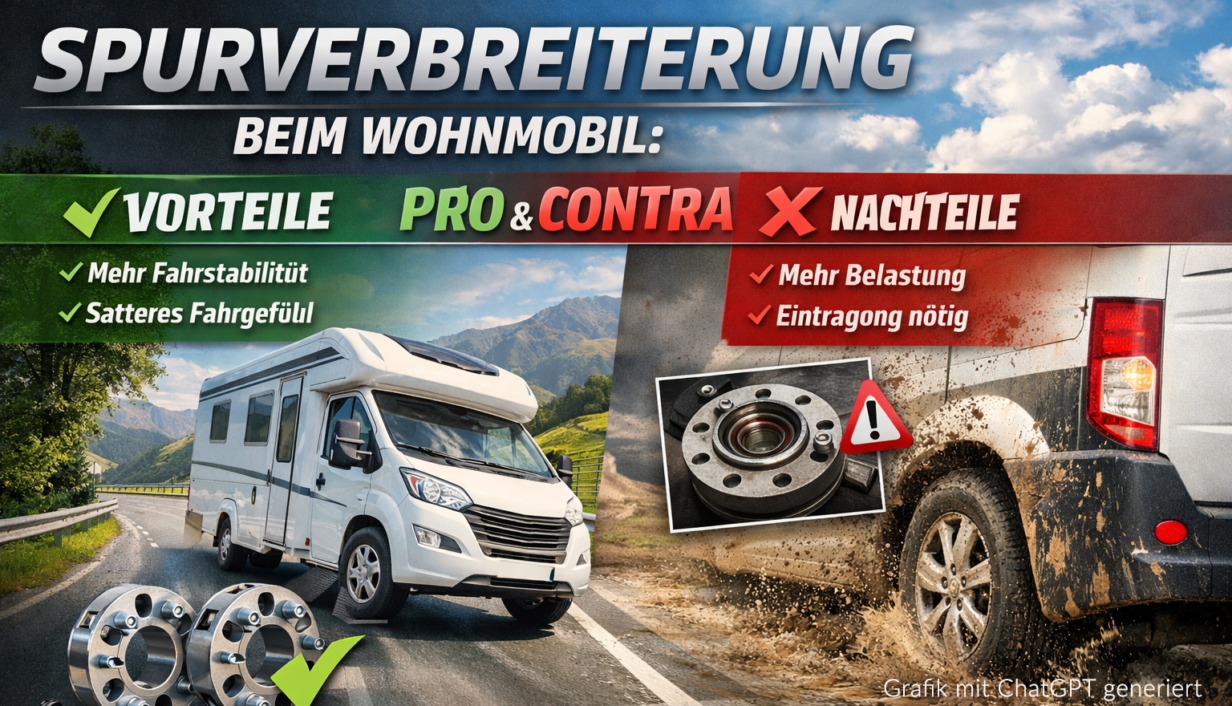 Spurverbreiterung für Wohnmobile